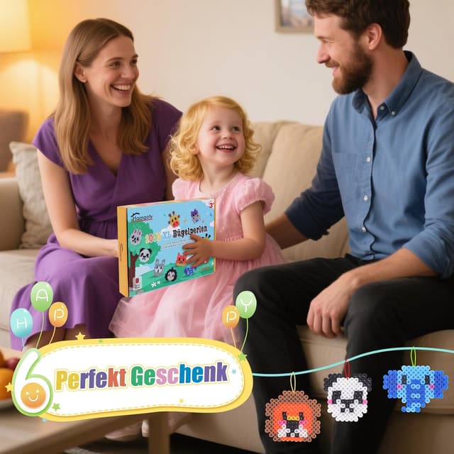 Thumbnail 5 de Homgaty Große 10mm Bügelperlen Tiere Set