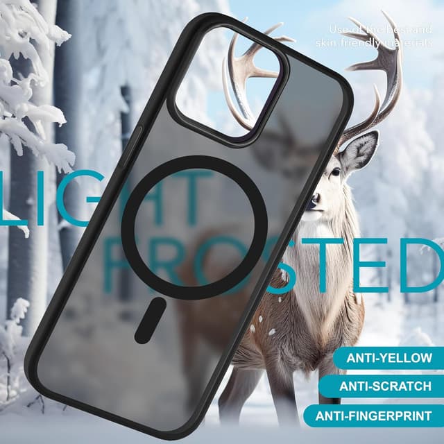 Detalle de NALIA Magnet-Case iPhone 15 Pro Matt-Transparent