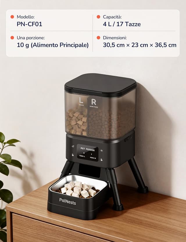 Thumbnail 6 de PalNests 4L mangiatoia automatica WiFi per gatti