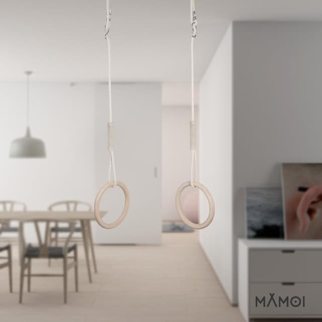 Detalle de MAMOI anelli ginnastica 50 kg legno