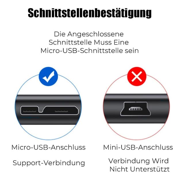 Detalle de Leloco USB Micro-B auf USB-C Kabel (1 m) – USB 3.0, bis 5 Gbps