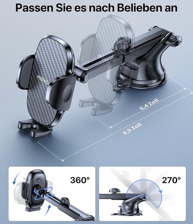 Thumbnail 4 de Miracase Handyhalterung Auto 360° drehbar