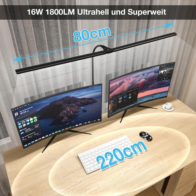 Thumbnail 5 de Hensam LED Schreibtischlampe 1800 LM