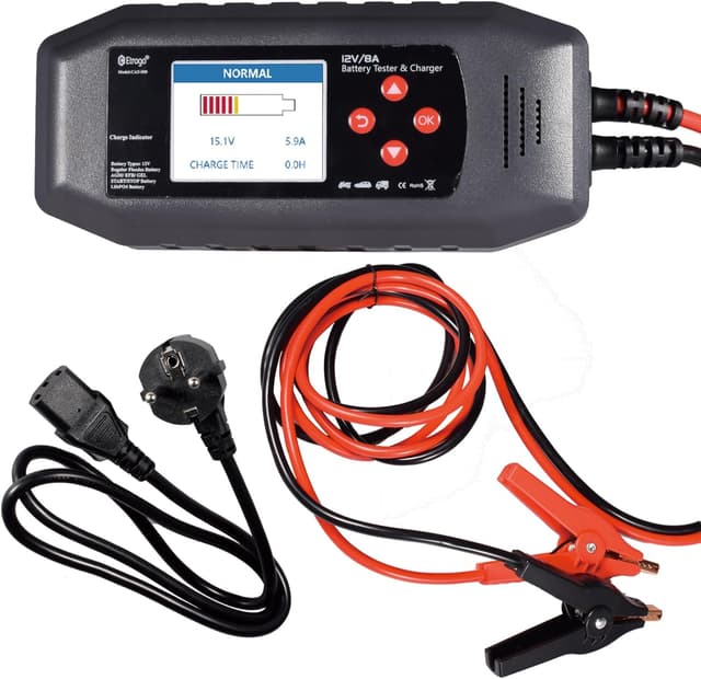 Imagen de Etrogo Cargador-Comprobador 12V 2–200Ah 📟 en OfertitasTOP