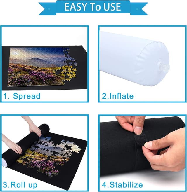 Thumbnail 2 de Becko Puzzle Roll Aufbewahrungsfilzmatte 1500 Teile