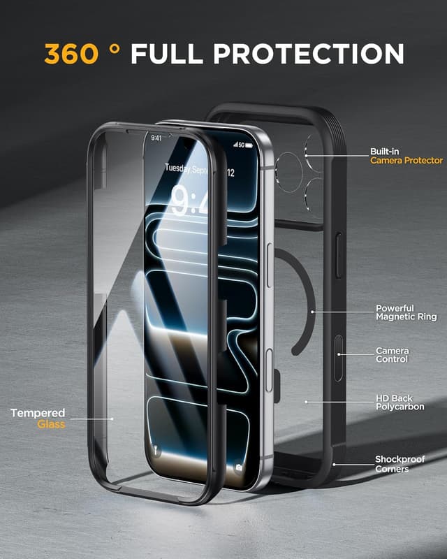 Thumbnail 1 de Miracase Magnetic Case for iPhone 17 Pro 6.3