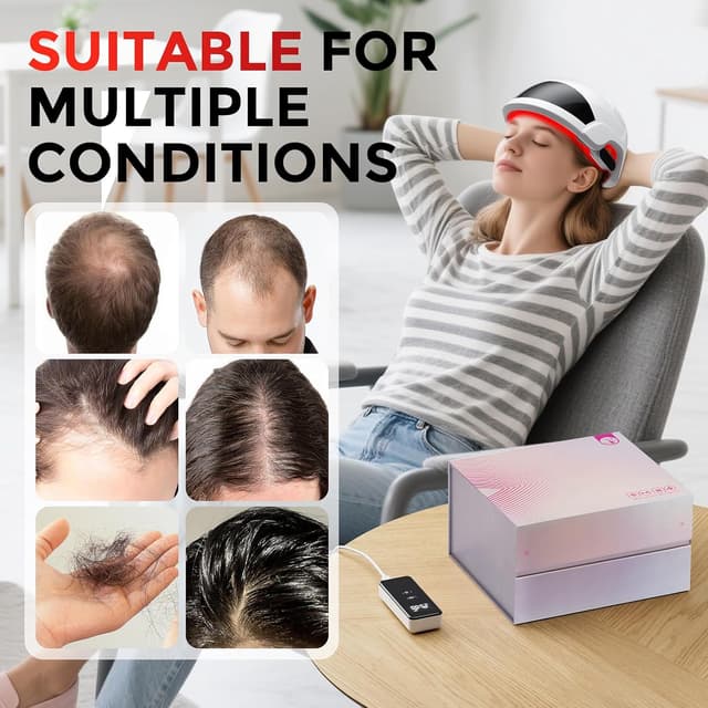 Thumbnail 6 de OVEKPA Red Light Therapy Laser Cap for Hair Growth (FDA-cleared) — at-home LLLT for men & women