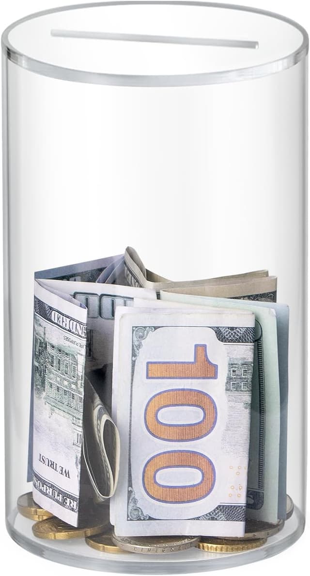 Imagen de Hicocool Clear Acrylic Piggy Bank 6-Inch en OfertitasTOP
