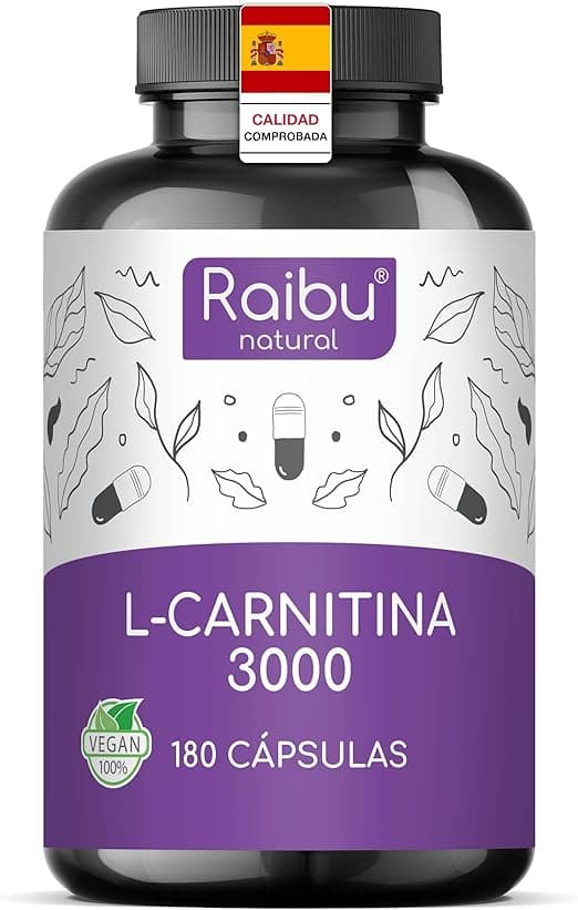 Imagen de L Carnitina 3000mg 🏃♂️ - 180 Cápsulas, Alta Dosis y Vitamina C en OfertitasTOP