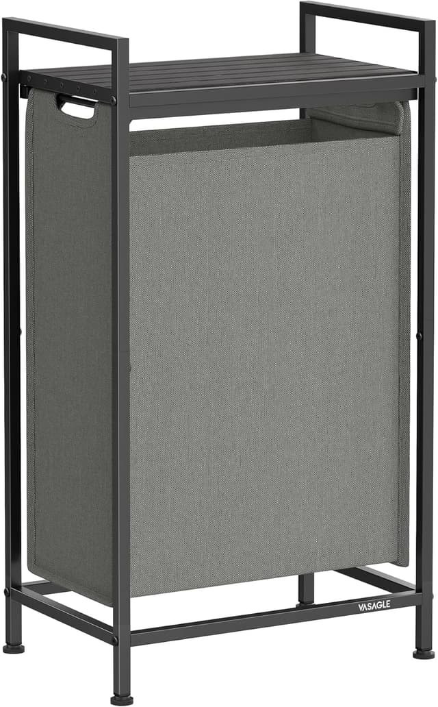 Detalle de Laundry basket with shelf 47 L