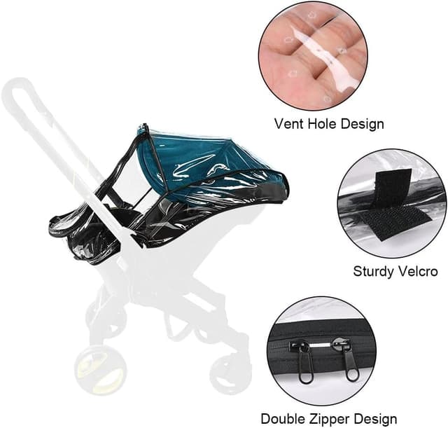 Detalle 2 de Aolso Baby Stroller Raincover for Doona