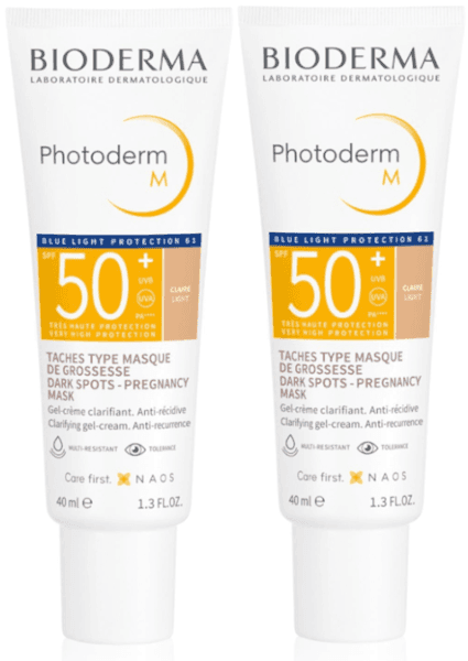 Detalle de BIODERMA Photoderm M Claro SPF50+ 2x40 ml