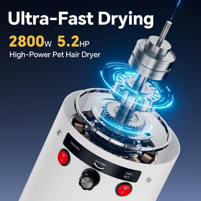 Detalle 2 de Dog hair dryer 5.2HP 2800W high velocity