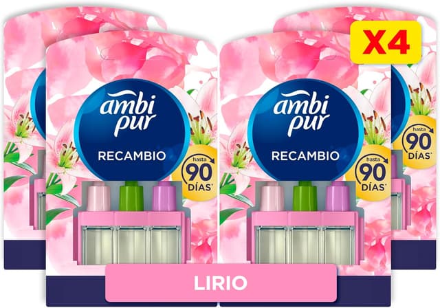 Imagen de Ambipur 3Volution Lirio y Brisa 80 ml 4 recambios en OfertitasTOP