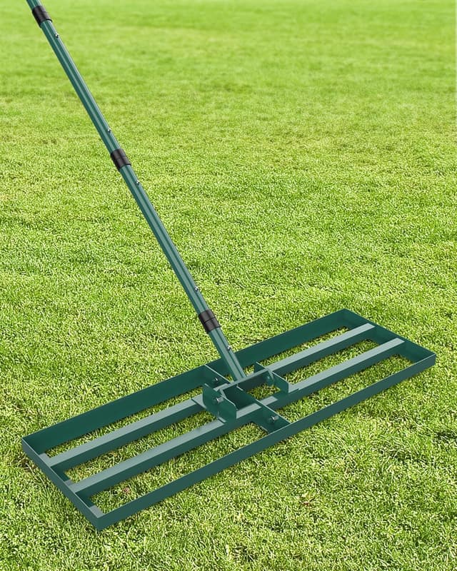 Detalle de Lawn Leveling Rake with 78" handle – 30" x 10" Levelawn leveller for gardens and sports ground