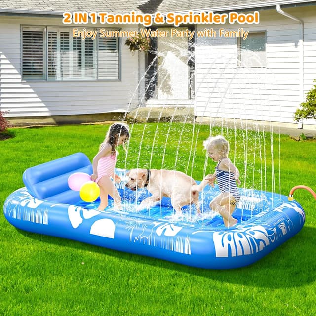 Detalle de Inflatable tanning pool lounger 77 x 48
