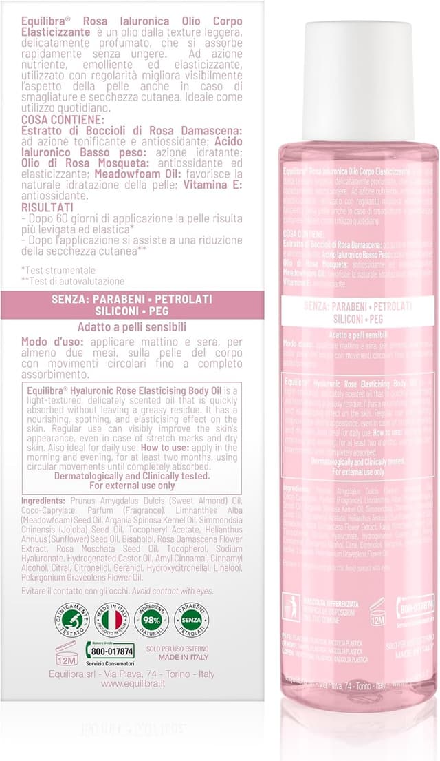 Detalle 2 de Equilibra Olio Corpo 150ml azione elasticizzante