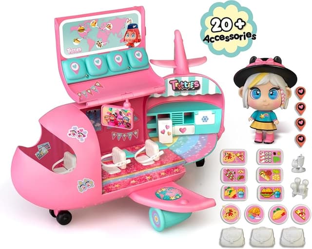 Detalle de Famosa Trotties TFT12000 avión rosa 10 cm