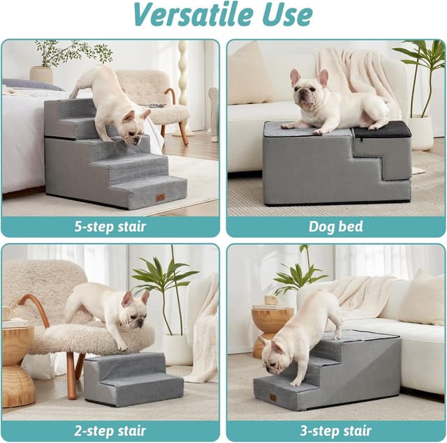 Thumbnail 3 de COZY KISS Wide Dog Stairs Pet Steps