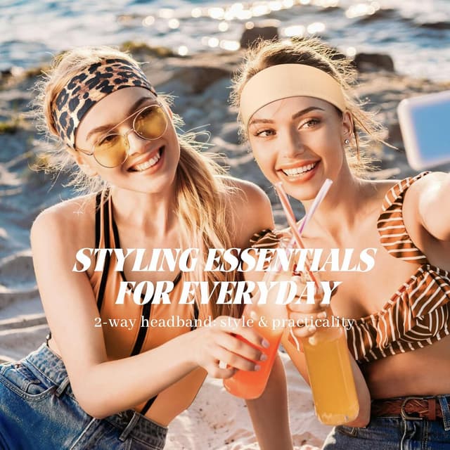 Detalle de BELEVO Sport-Stirnband Damen (6er-Set) – rutschfeste, weiche Haarbänder für Yoga, Fitness & Pflege