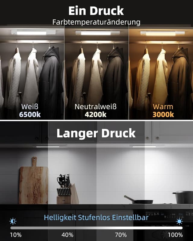 Detalle 2 de EZVALO Luz LED 20cm con Sensor Movimiento