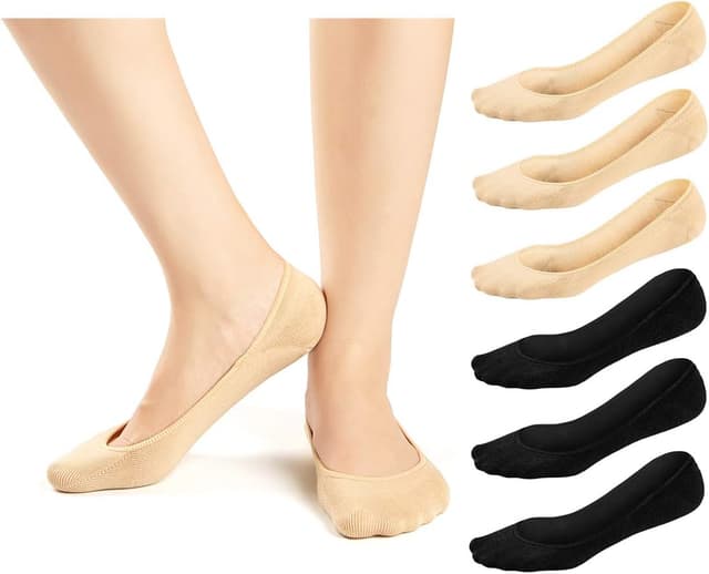 Thumbnail 6 de JaosWish Women No Show Socks – Ultra Low Cut Liner Socks (6 Pairs) with Anti-Slip Gel