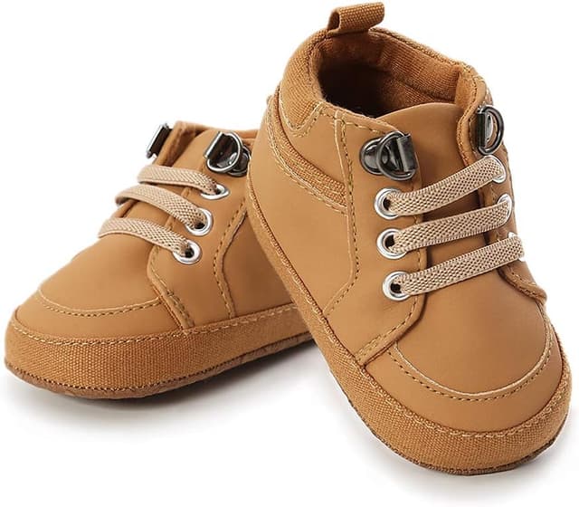 Detalle de RVROVIC Baby First Walkers Anti-Slip Sneakers & Soft Ankle Boots