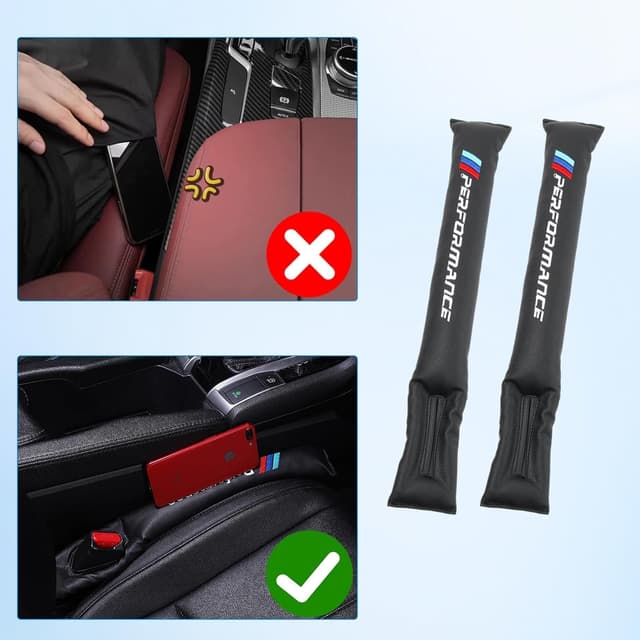 Thumbnail 6 de 2 PCS Universal Auto Kunstleder Autositz Lückenfüller