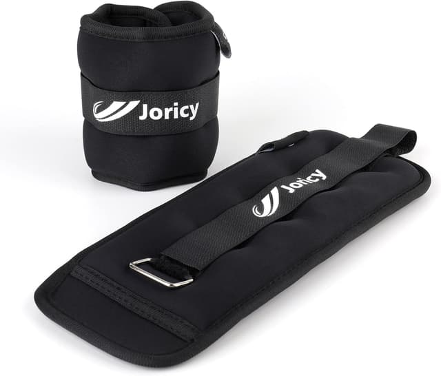 Detalle de Adjustable Cotton-Fabric Ankle Weights (1/2/3/4/6/8/10/12/20 lb) — Pair for Ankles, Wrists, Arms & Legs