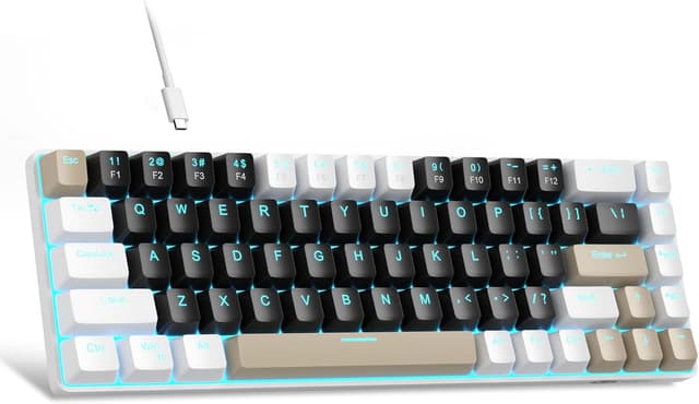 Detalle 2 de MageGee Portable 60% Mechanical Keyboard (MK-Box) – 68-key wired gaming keyboard with blue switches