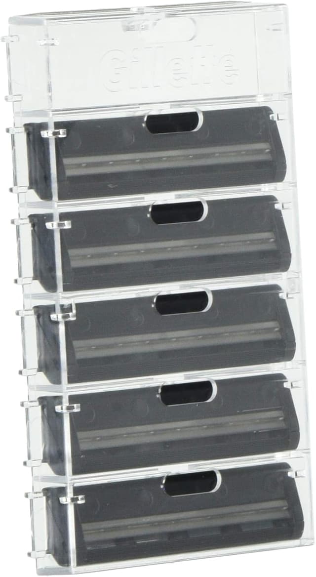 Detalle 1 de Gillette GII Lame Comfort intercambiabili da uomo (confezione da 5) – lamette di ricambio facili da sostituire