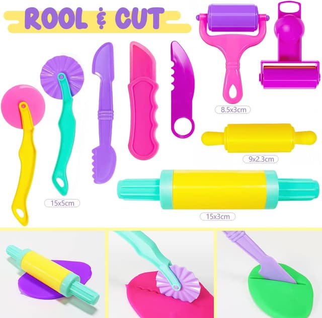 Detalle de Jiosdo 40-piece modelling clay tools set 🎨