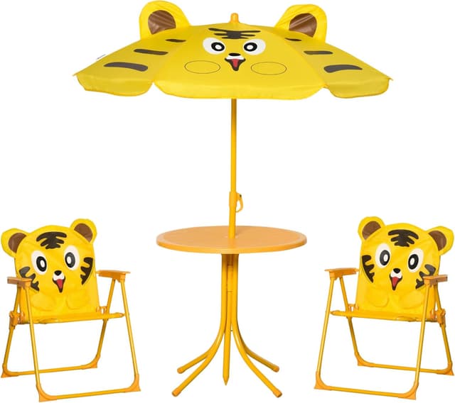 Detalle de Outsunny Ensemble Salon Jardin Enfant Tigre