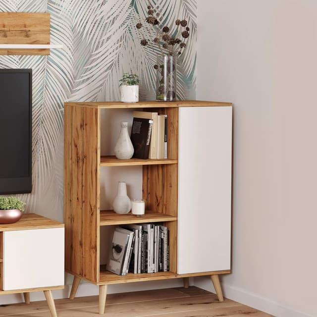 Detalle de Dmora credenza Scandi 40x90x116