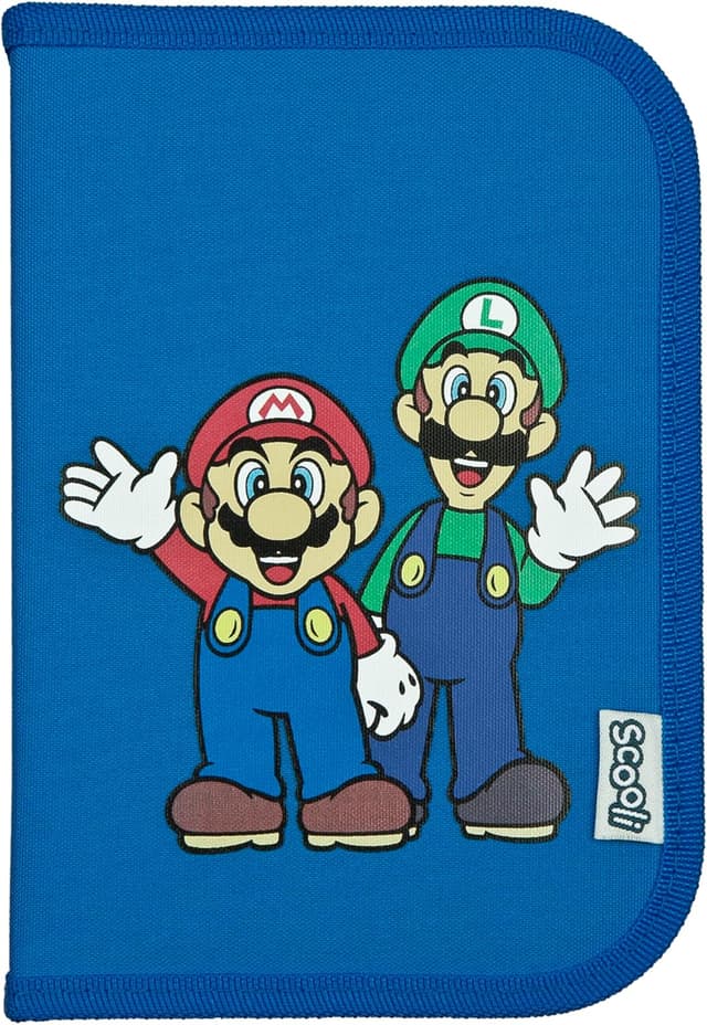 Detalle de Scooli astuccio per la scuola Super Mario con penne, colori e accessori (da 6 anni)