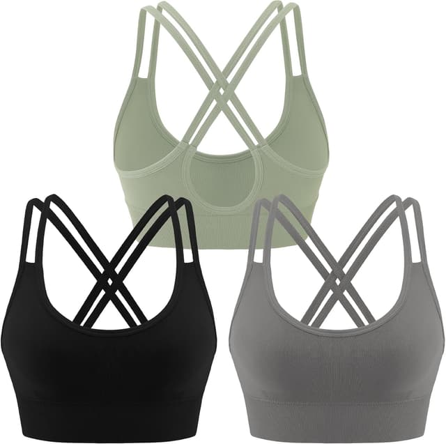 Thumbnail 6 de Leversic Brassière Sport Femme sans armature rembourrée, fitness/jogging/yoga (S-XL)