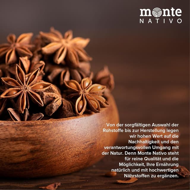 Detalle de Sternanis ganz Monte Nativo (250 g) – Star Anise zum Kochen, Backen & Würzen