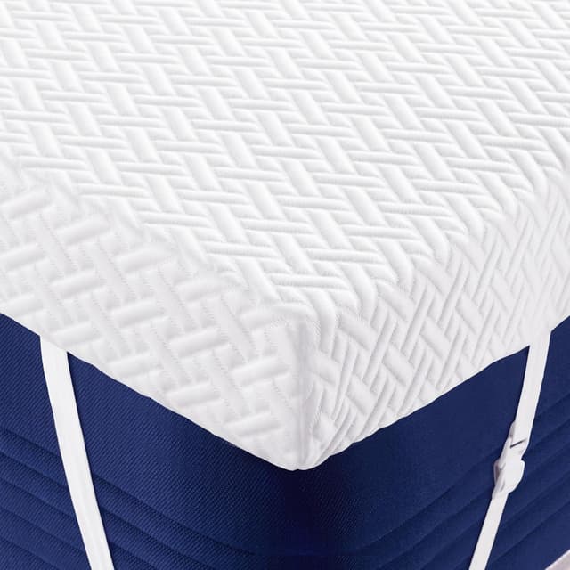 Detalle de Fijinhom 3 Inch Memory Foam Mattress Topper (Super King, 180x200cm) with Cooling Cover