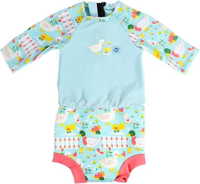 Detalle de Splash About Happy Nappy Sunsuit with built-in nappy and UPF50+ sun protection