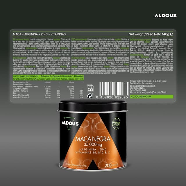 Thumbnail 5 de Aldous Maca Negra Peruana Complex 35000 mg