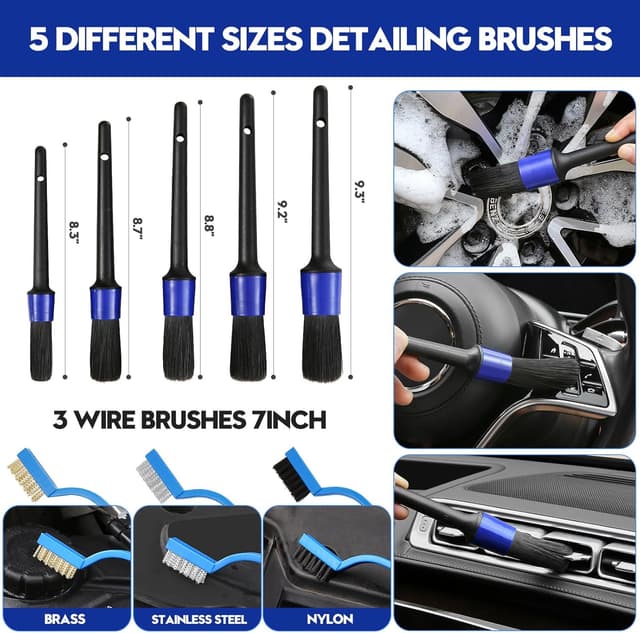 Detalle de Qydipclin 23Pcs Car Detailing Kit