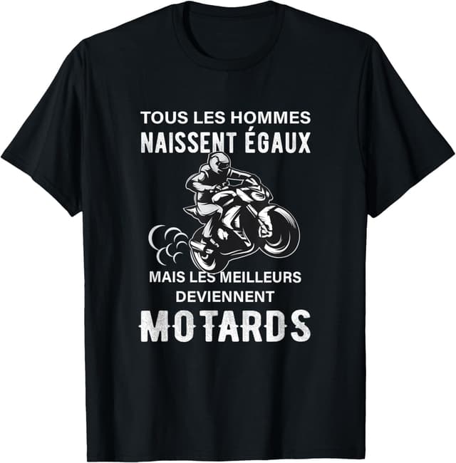 Detalle de Motard Maillot Moto Tous Les Hommes Naissent Ègaux