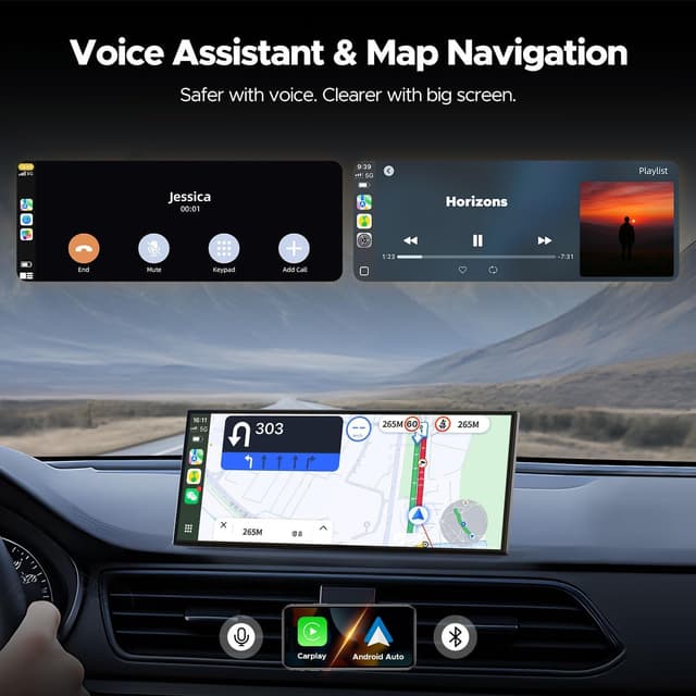 Thumbnail 5 de Volam 11" Wireless Carplay Screen for Car