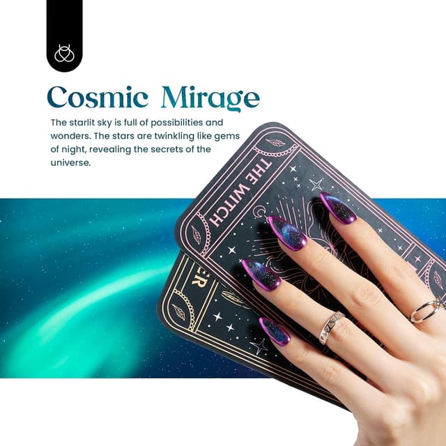 Detalle de Beetles Gel Polish Set mit Cat-Eye Farbwechsel & Magnetstab (20 Farben)