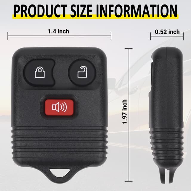 Thumbnail 4 de Vurkcy CWTWB1U331 3-Button Key Fob Pack of 2 🔑