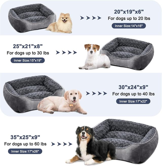 Thumbnail 5 de JOEJOY Dog Bed Medium washable anti-anxiety mattress