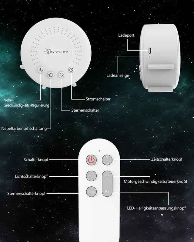 Thumbnail 4 de MYSTILUCK Sternenhimmel Projektor