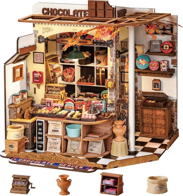 Imagen de Rolife Miniature Casa Cioccolateria di Henry kit 330 pezzi en OfertitasTOP