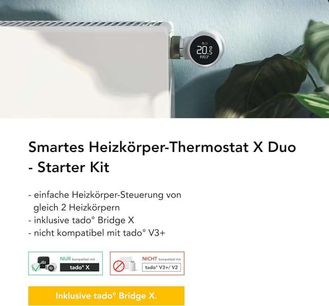 Thumbnail 2 de tado Smart Heizkörperthermostat X Starter Kit