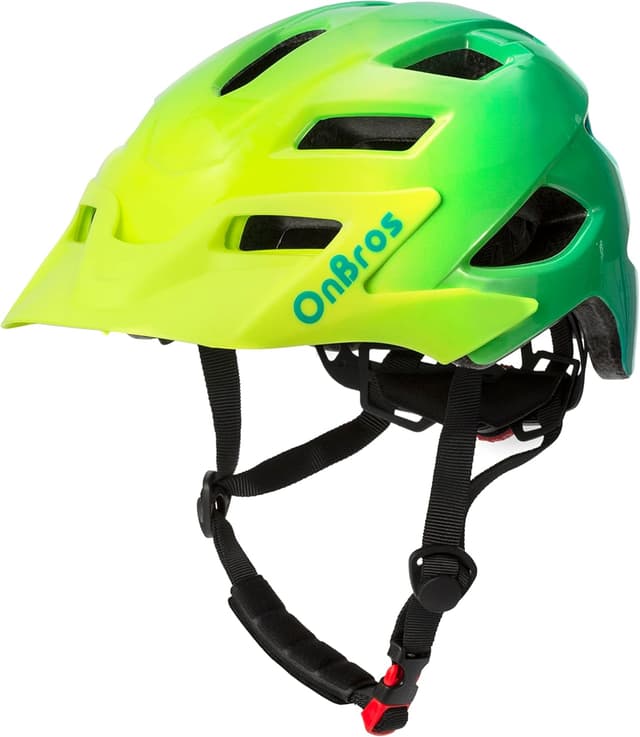 Detalle de OnBros Kinder-Fahrradhelm 5–13 Jahre inkl. abnehmbarem Visier (50–57 cm)